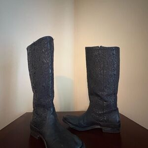 Old Gringo Black Embroidered Leather Boots